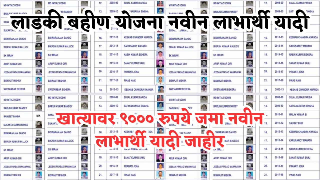 Ladki Bahin Yojana New List